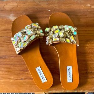 Steve Madden Jewel Slides 10